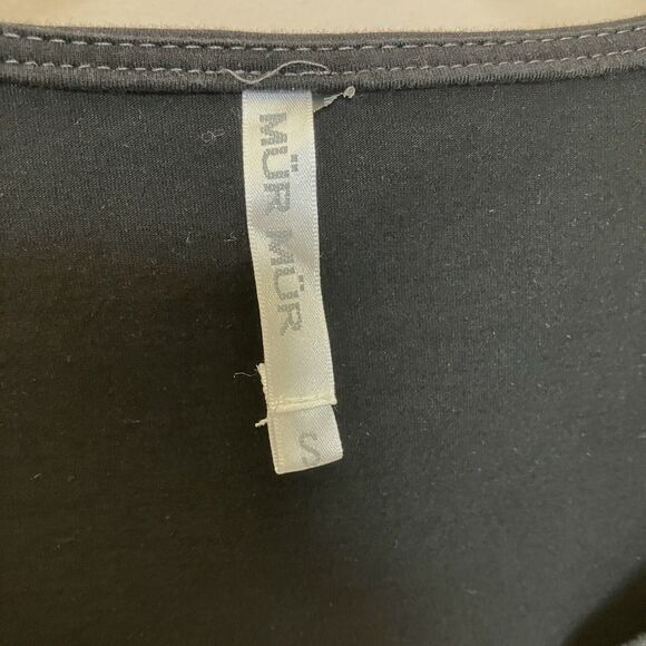 Tunic Women’s Small Black Short Sleeve Mur Mur Popover Whimsy Goth - Picture 2 of 5